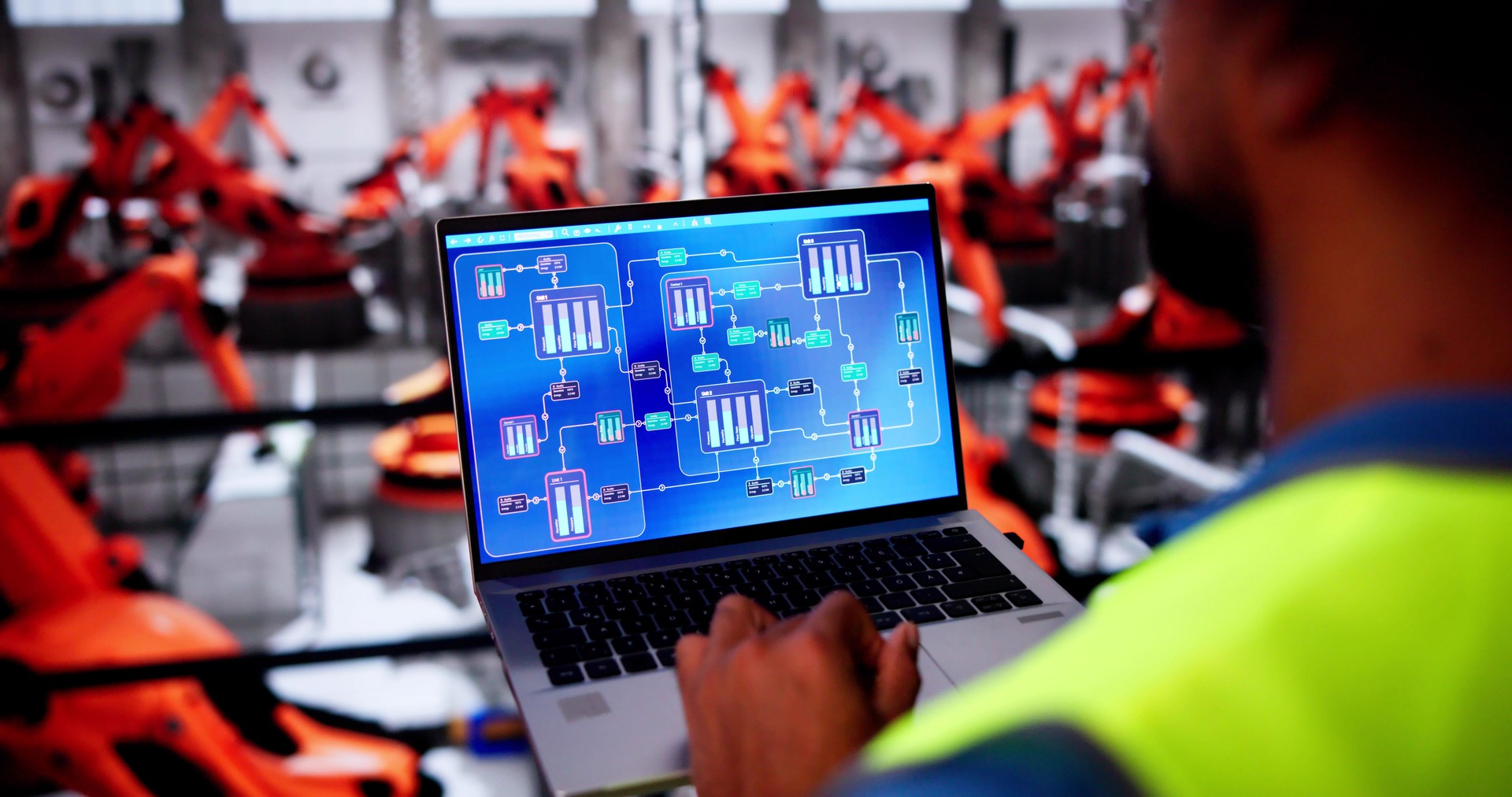 Men In Automotive Car Factory